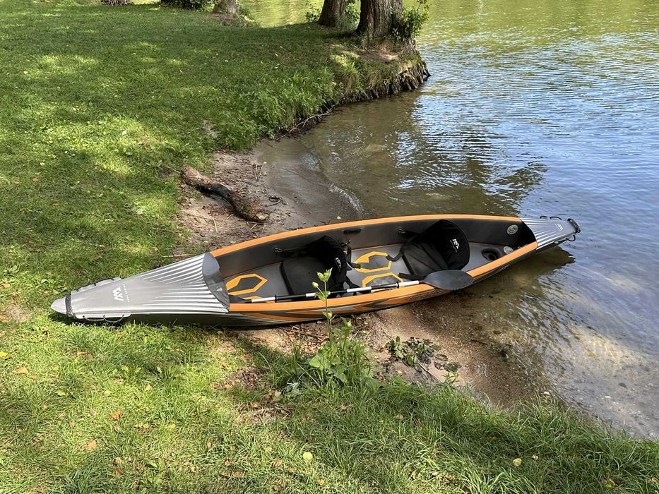 kajak pompowany Aqua Marina Tomahawk 440 + wiosła stan idealny
