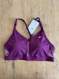 Stanik sportowy damski nike dri fit różowy L