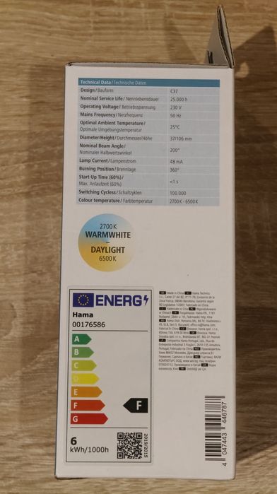 Żarówka LED WI-FI HAMA 470lm