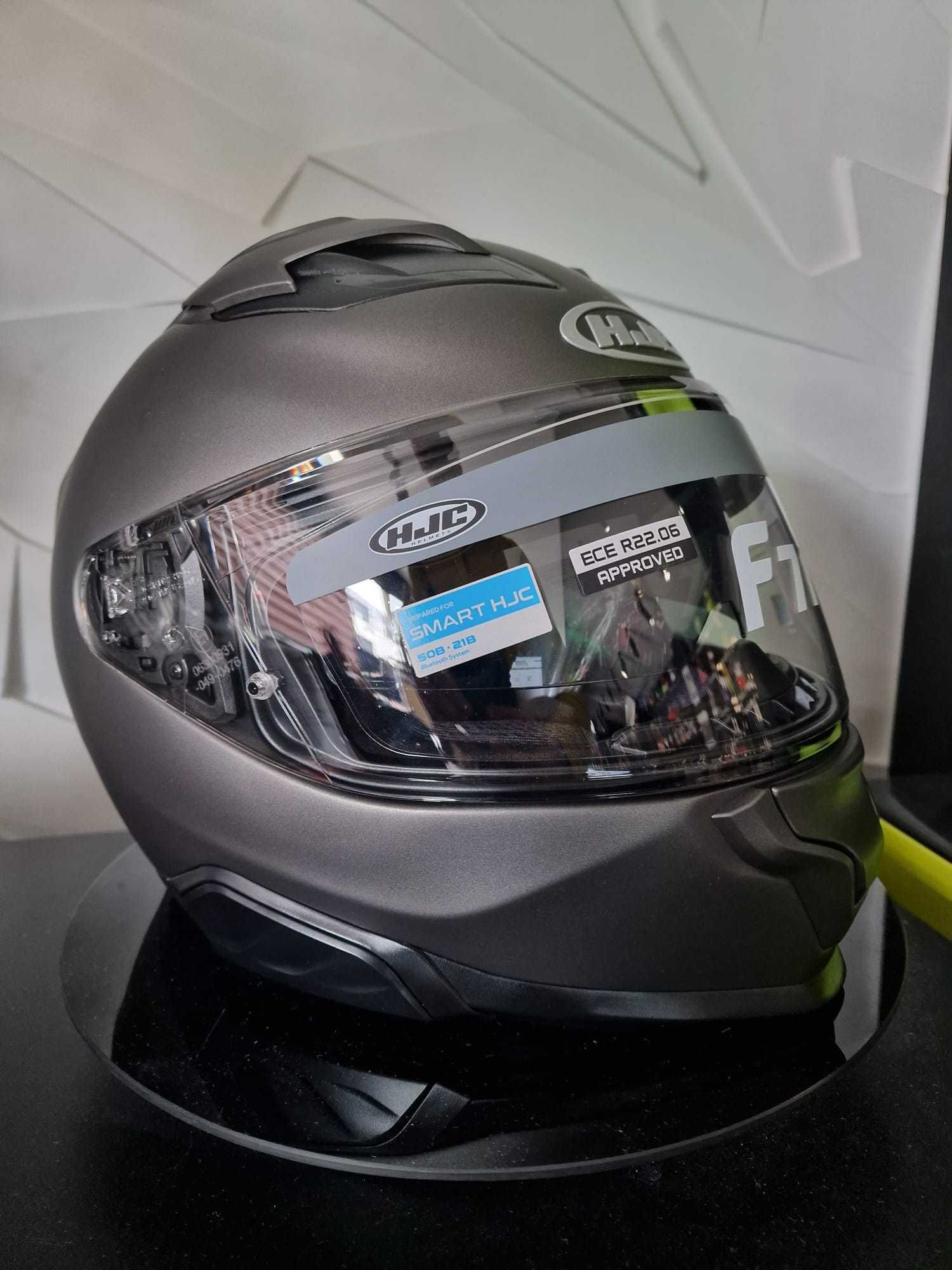 Kask Hjc F71 Solid Semi Flat Titanium 'L sklep,raty 0%, GRATISY!