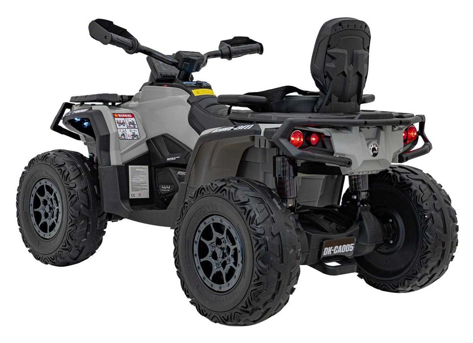 Duży Quad Can Am Outlander ATV 4x200W 24V7Ah Szary Maverick DK-CA005