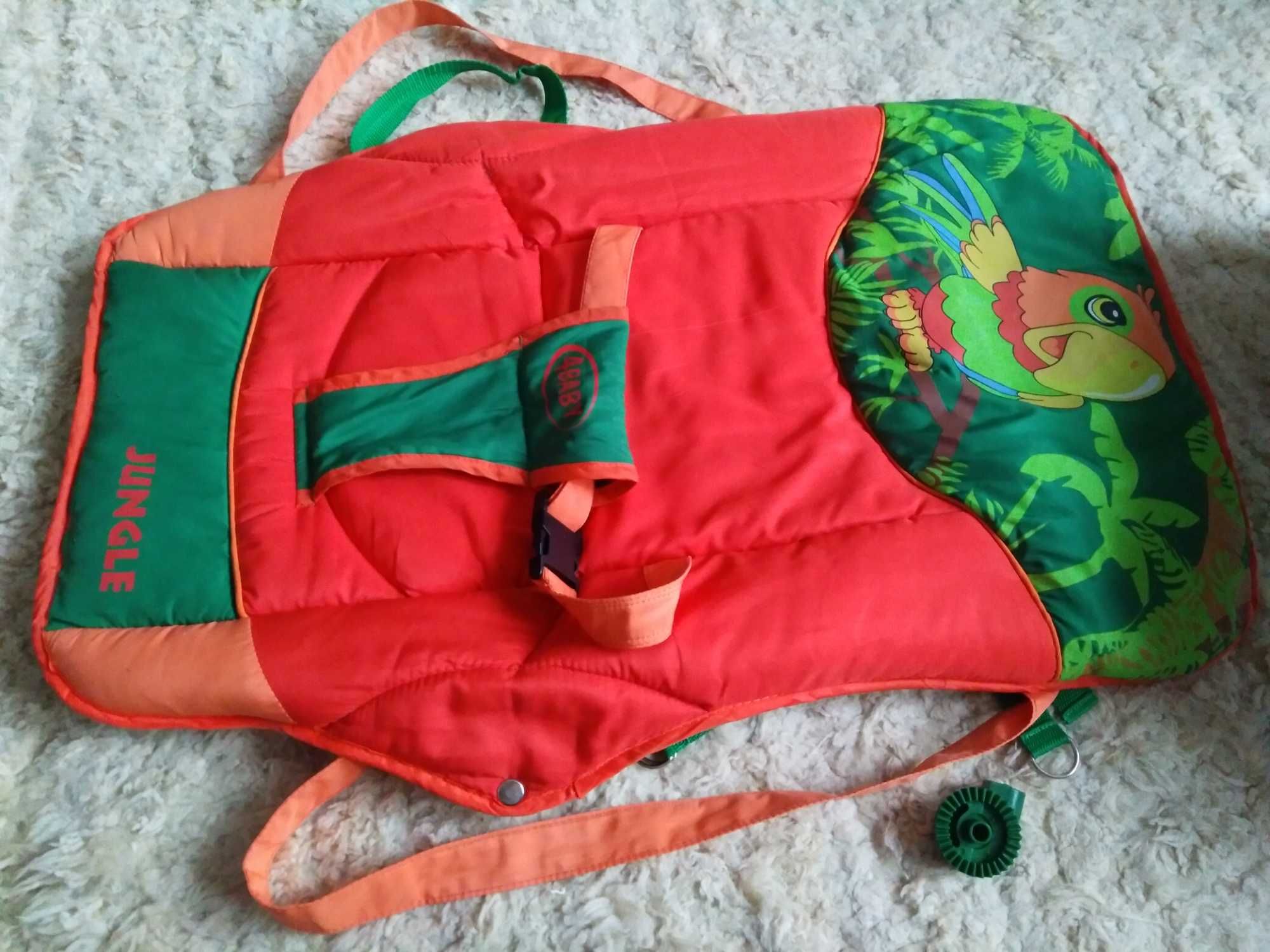 Bujaczek leżaczek zielony dla dziecka 4Baby jungle