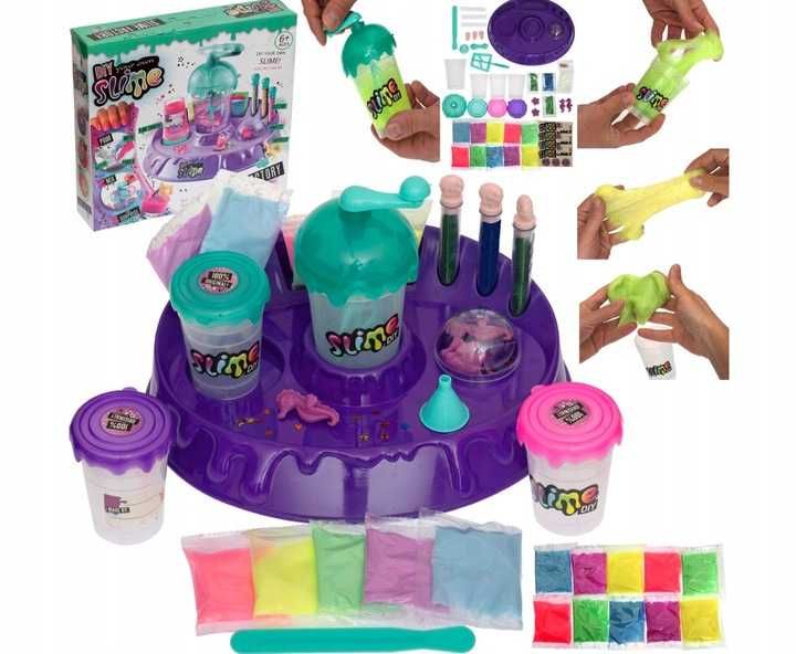 HIT - Nowy Duży Zestaw Kreatywny Xl So Slime Fabryka Mikser Do Slime
