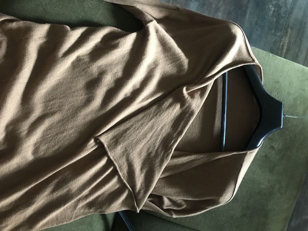 Kardigan H&M karmelowy kolor, rozmiar uniwersalnyb