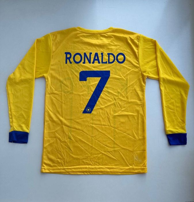Футбольная футболка Роналдо с длинным рукавом Аль-Наср на подростка