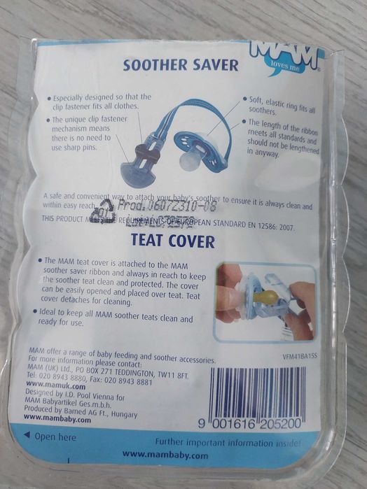 Ochrona osłona smoczka zawieszka z taśmą tasiemką