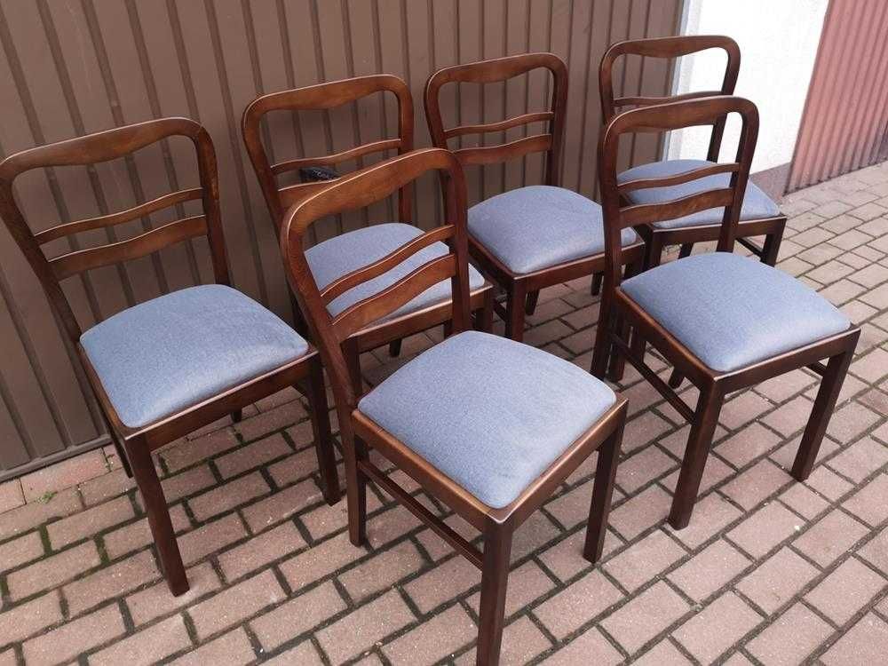 Krzesła ART-DECO Stare Antyk Komplet 6 Sztuk Po Renowacji Okazja.