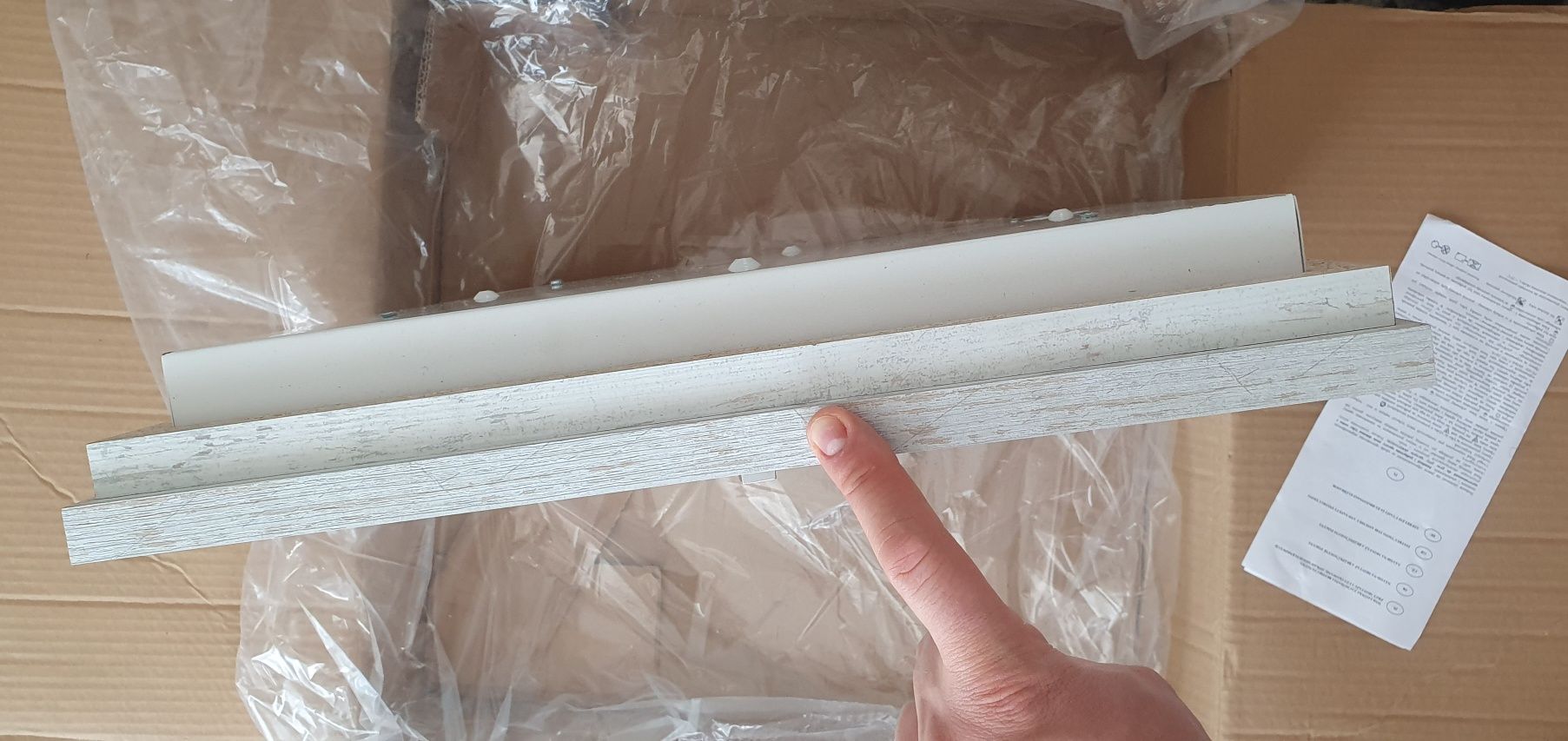 Plafon Argon Tequila 1509 50x50 cm drewno postarzane + szkło mleczne