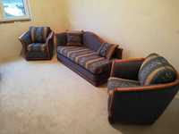 Sofa Szezlong rozkładany + dwa fotele EXCLUSIVE jak nowe