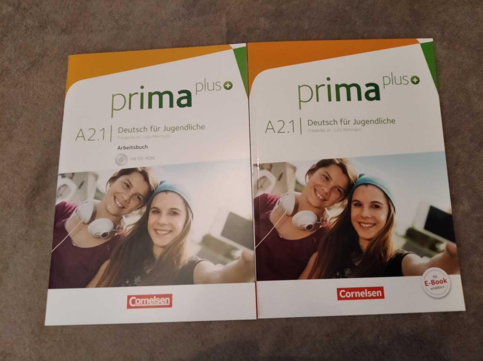 Prima Plus+. Підручник + робочий зошит. Німецька мова.