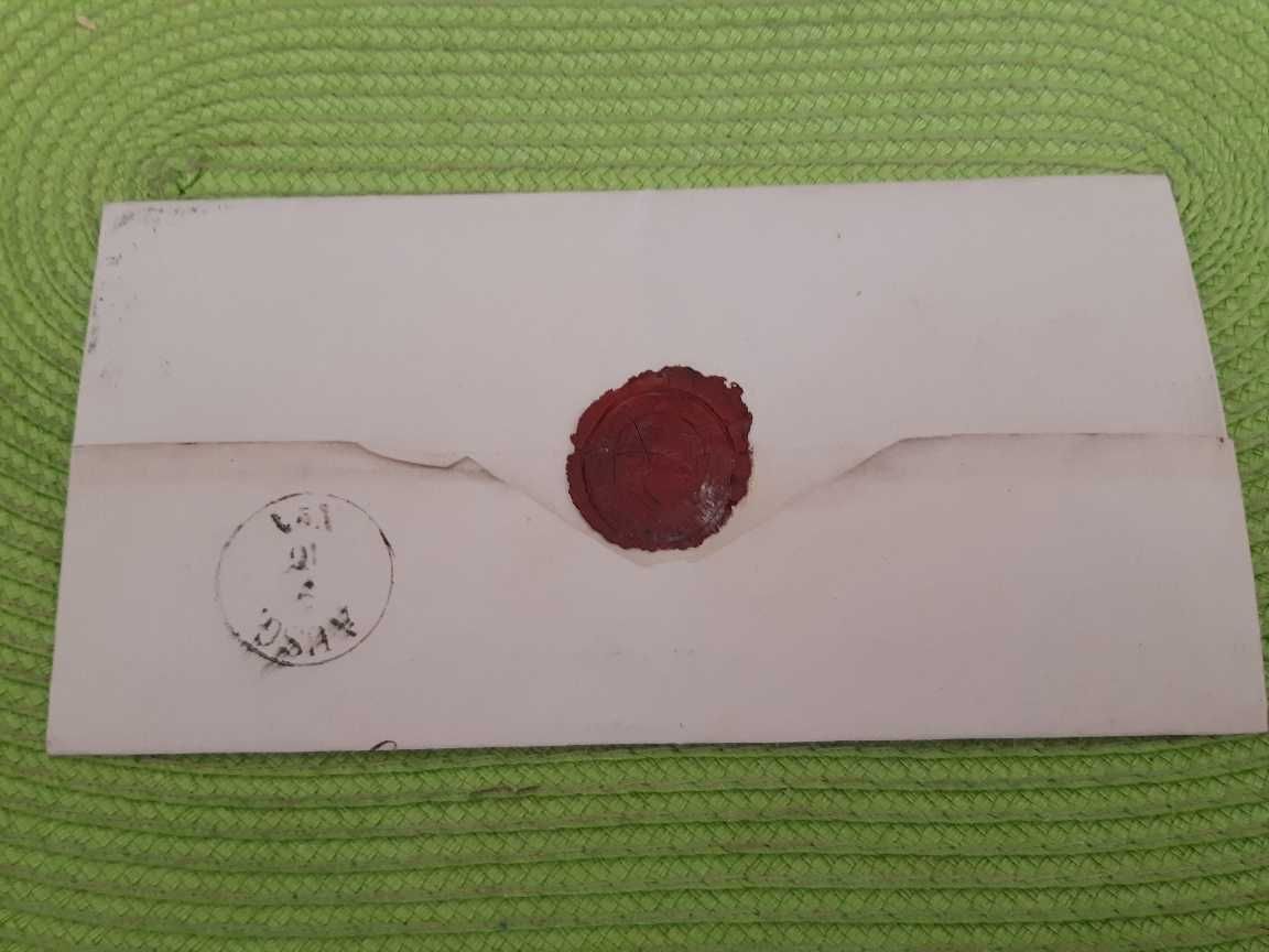 List z okresu przed znaczkowego z 1869r