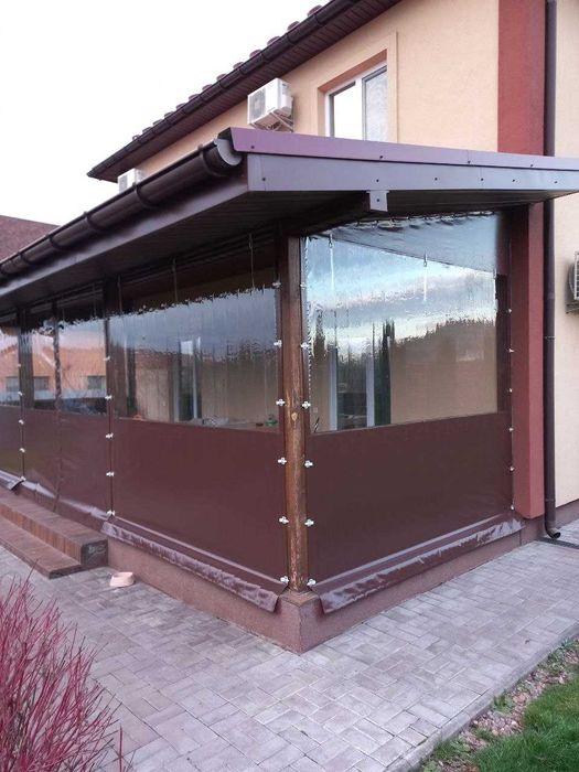 Вікна м'які-штори ПВХ для альтанки/тераси