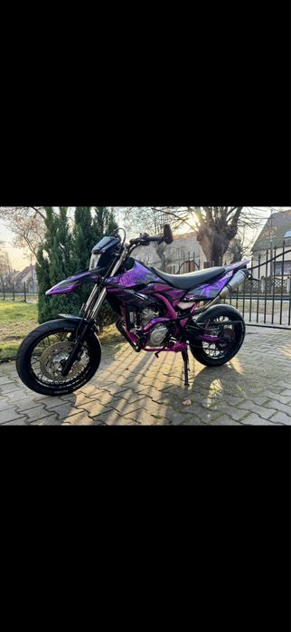 YAMAHA WR125X 125cc, 2013r. FIOLETOWA, KAT. B,A1
