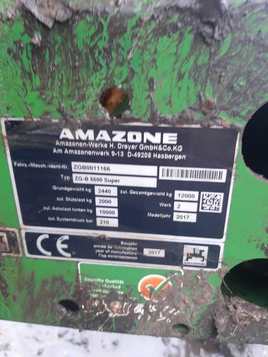 Розкидач мінеральних добрив Amazone ZG-B 5500 Super