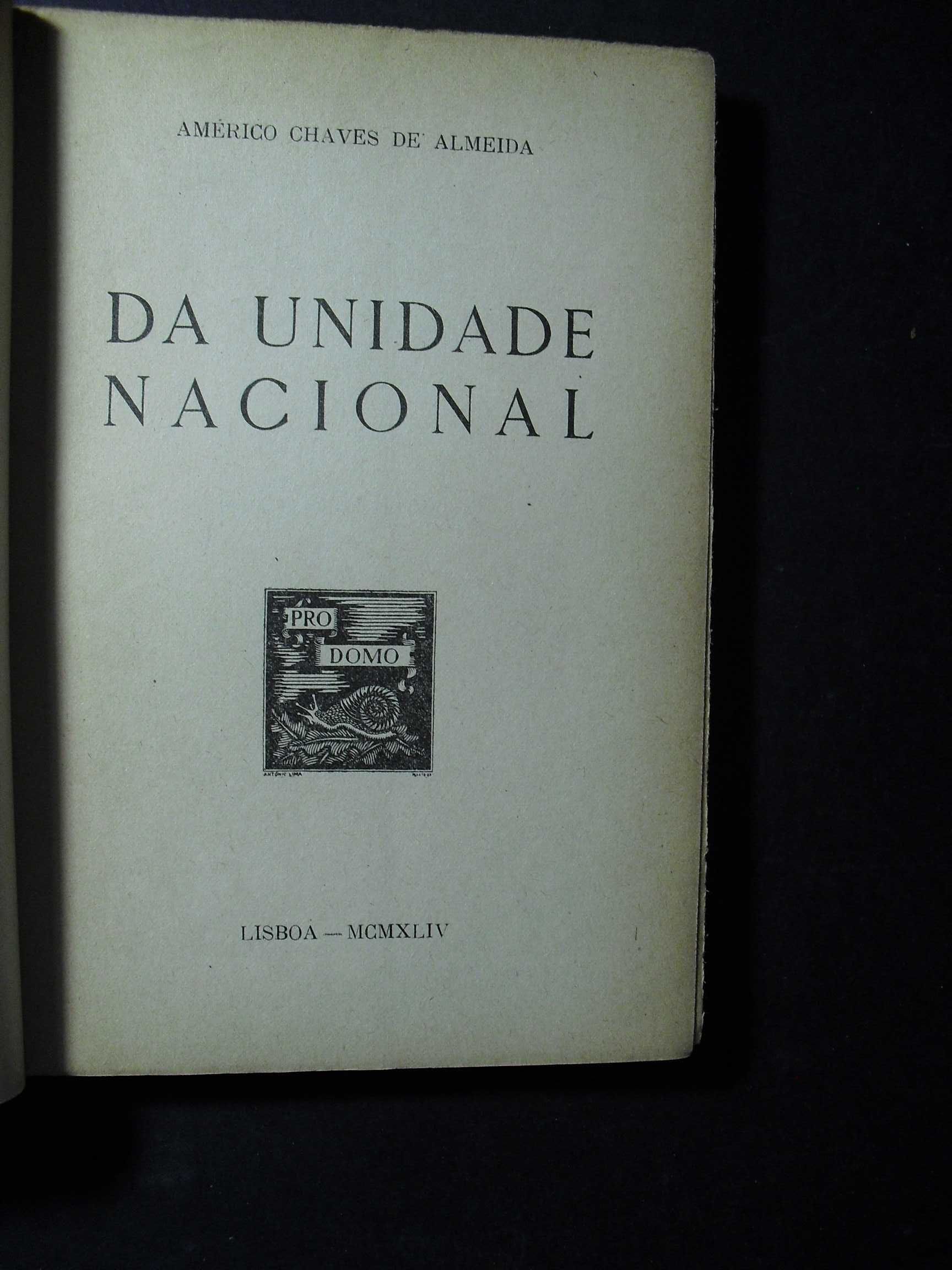 Almeida (Américo Chaves de);Da Unidade Nacional