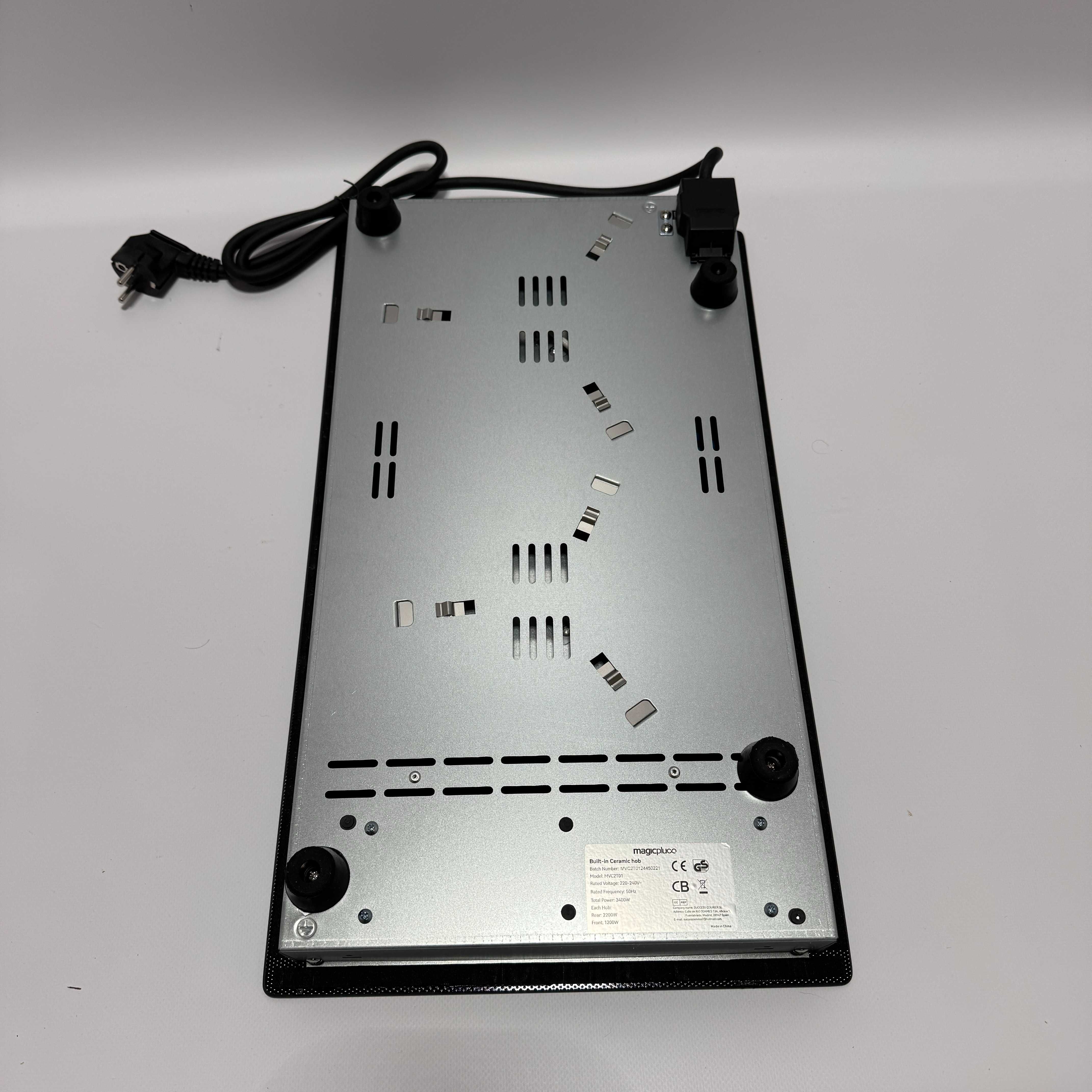Płyta grzewcza ceramiczna magicplux 3400 W, 2 pola, dotyk, timer