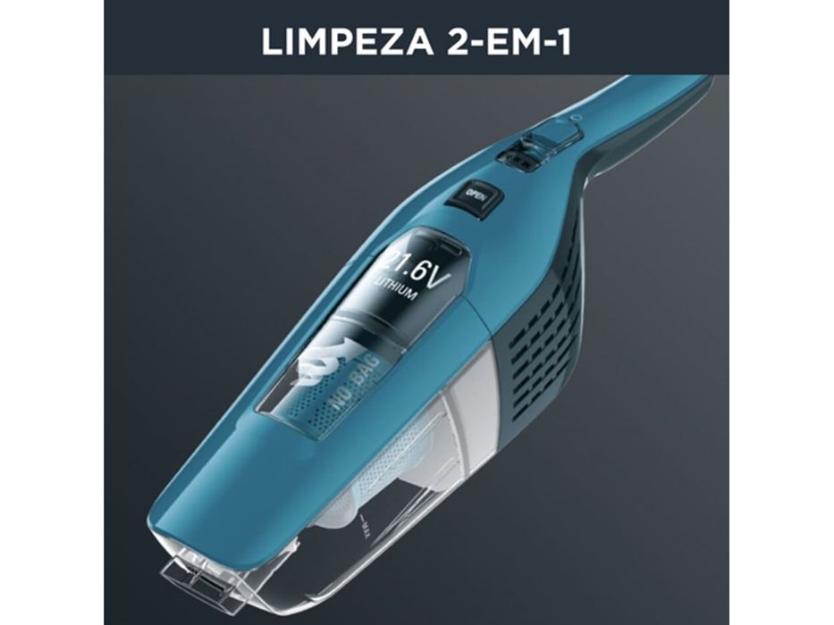 Aspirador vertical rowenta dual force 2 em 1