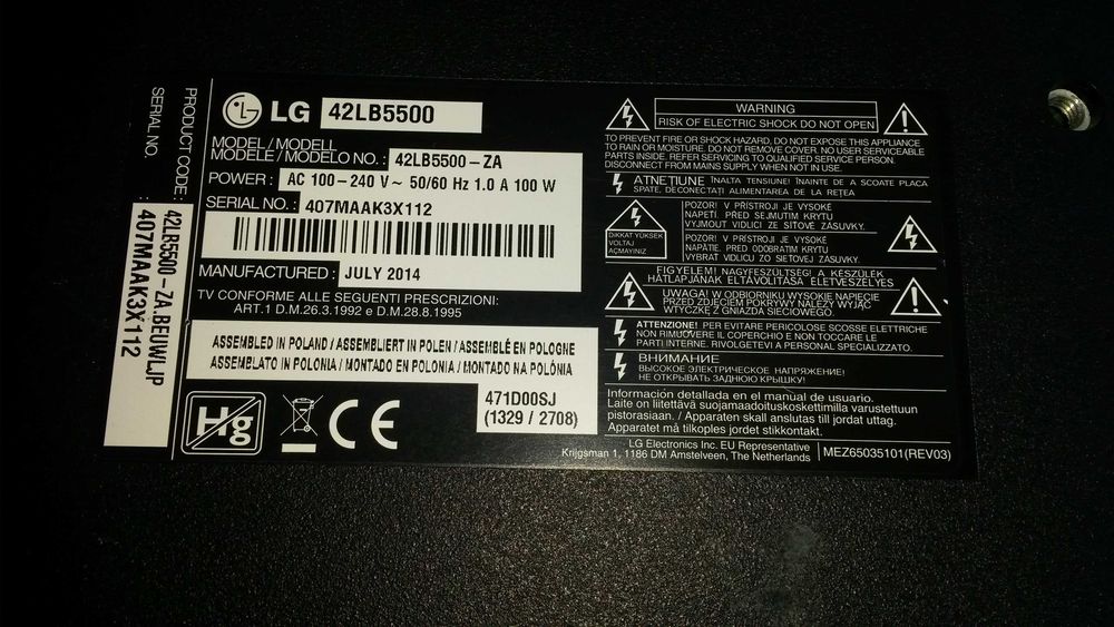 lg 42lb5500 telewizor o przekątnej 42 cale, mpeg4