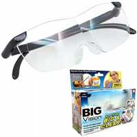 Okulary powiększające lupa szkła big vision 160%