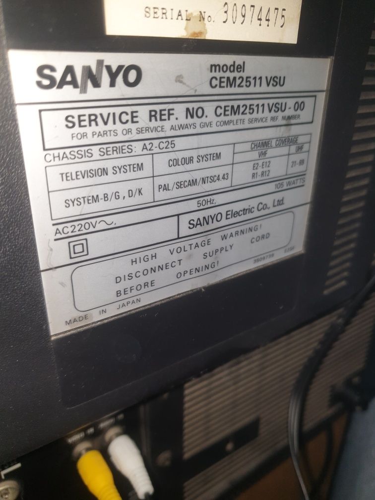 Телевизор Sanyo SEM2511 VSU