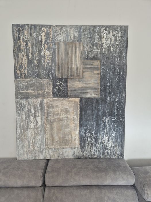 Obraz malowany ręcznie na płótnie abstrakcja 100x120