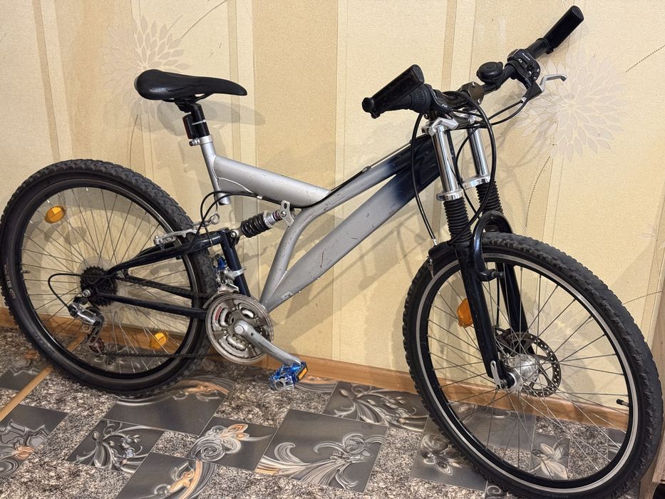 Велосипед горный, двухподвесный MTB