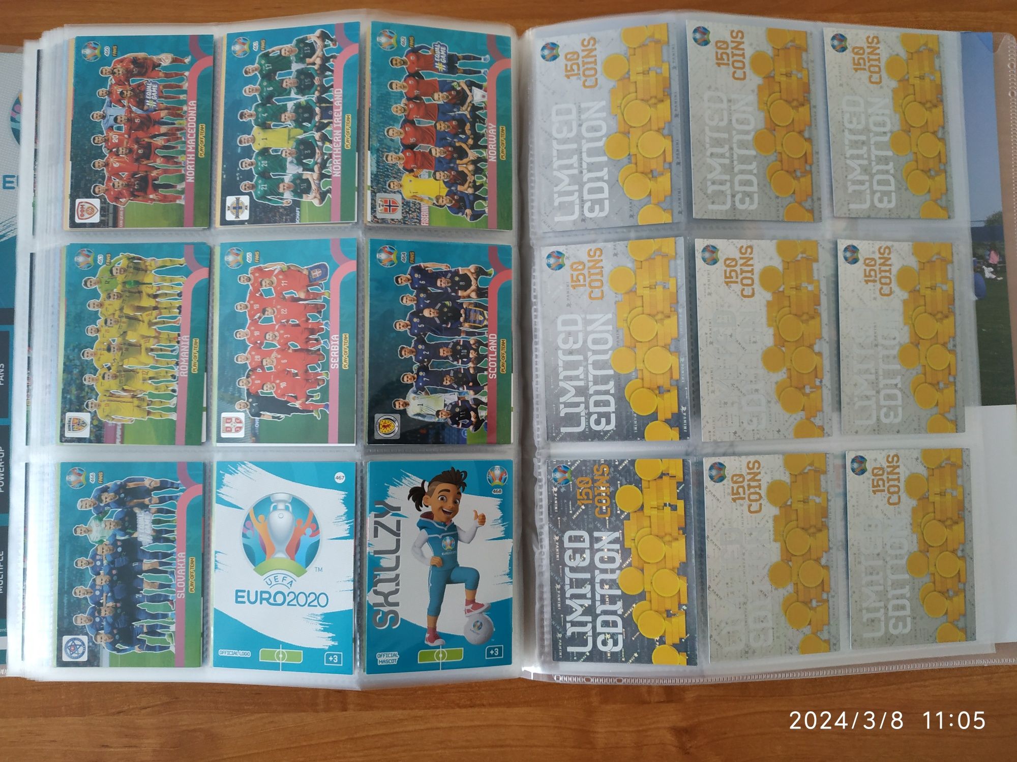 Panini UEFA EURO 2020 Adrenalyn XL - kompletny album 468 kart