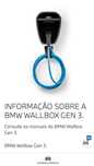 Carregador BMW WallBox Gen3 Novo