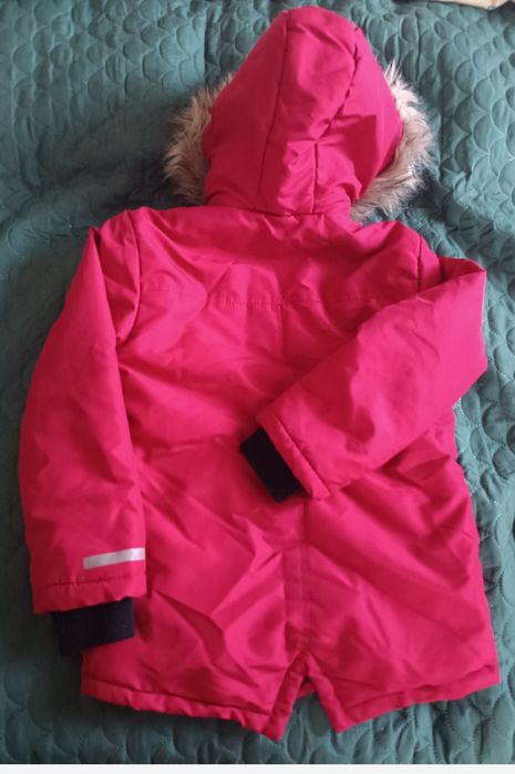 Kurtki  zimowe 128 parka chłopięca 2 szt