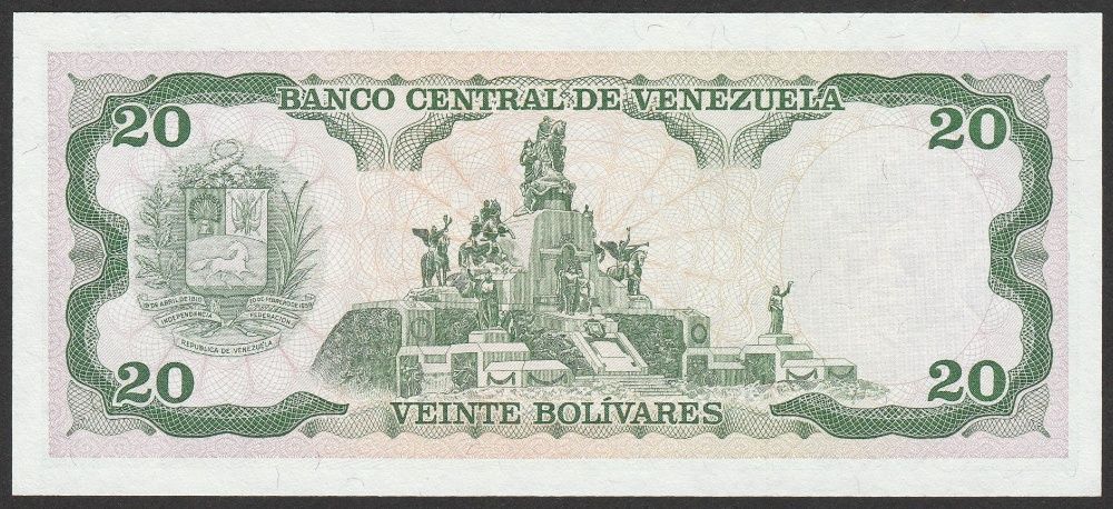 Wenezuela 20 bolivares 1995 - Paez - stan UNC