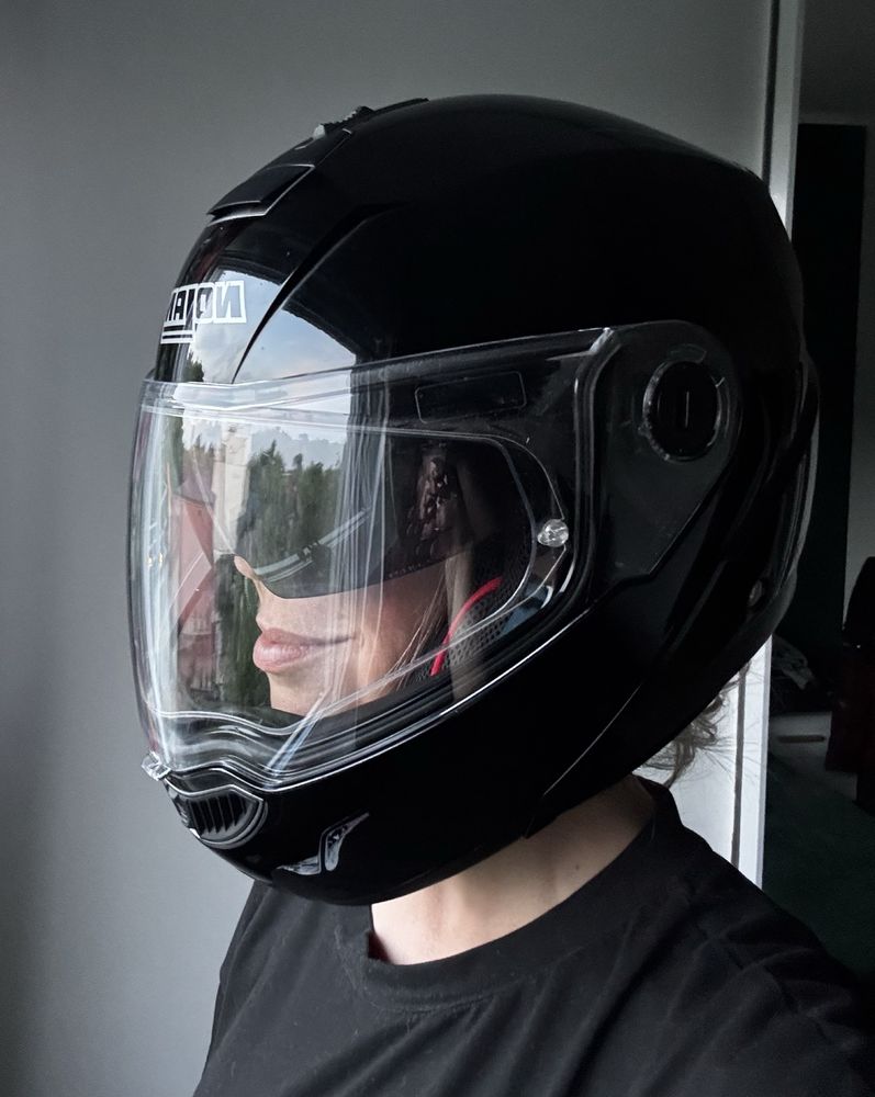 Kask motocyklowy szczekowy Nolan Calssic N-Com czarny S