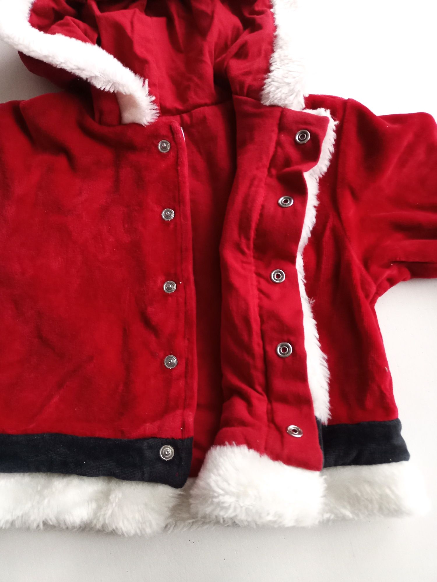 BEZ WAD Bluza świąteczna na Święta 6-9 msc 68-74cm Mikołaj Disney#1218