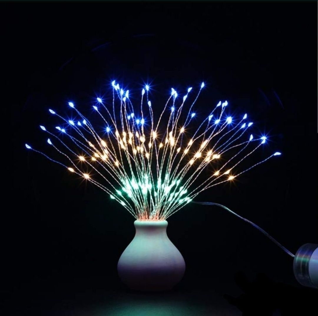 Lampka wisząca 200led dmuchawce do ogrodu na balkon kolorowa żyrandol