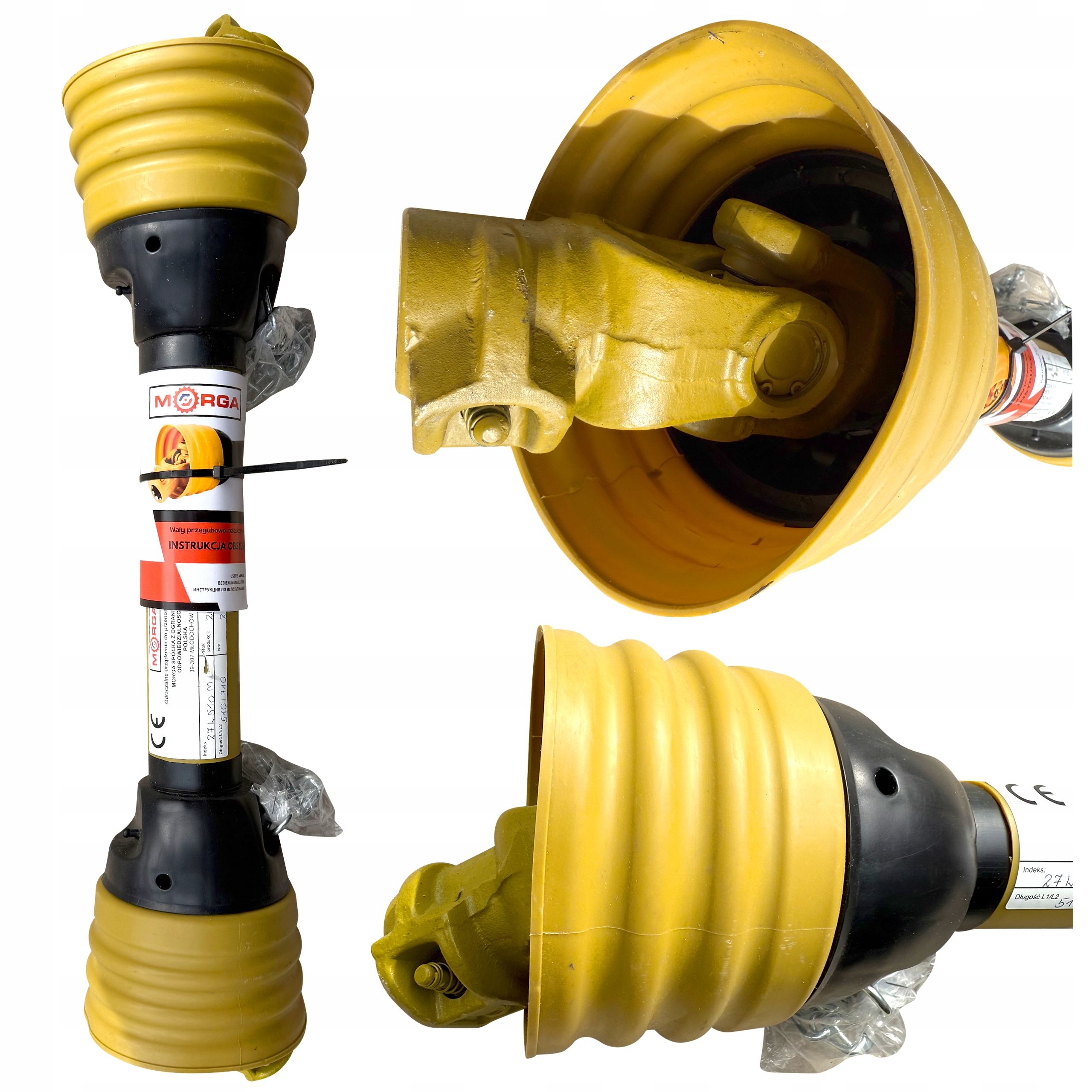 Wał Przegubowy Teleskopowy Wom Rura Trójkąt Długość 510/710Mm 270Nm