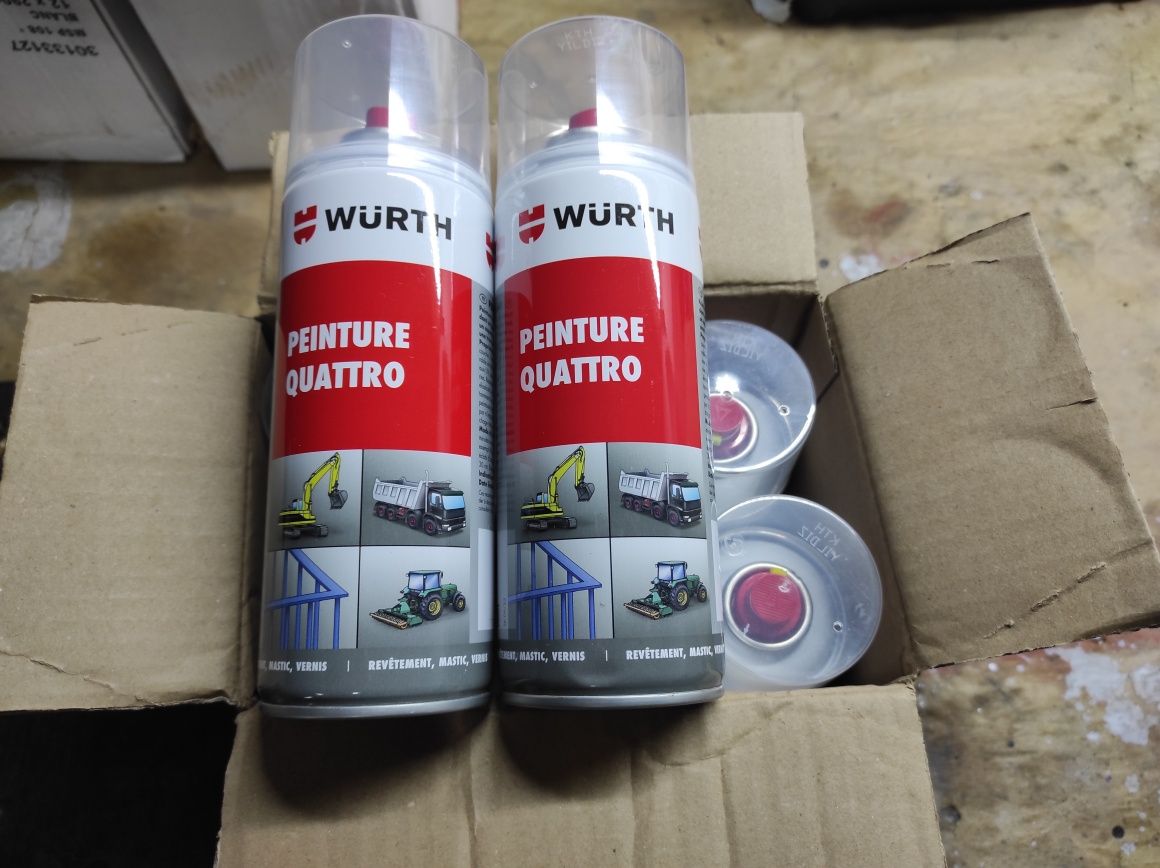 Spray Wurth lakier quattro Biały RAL9010