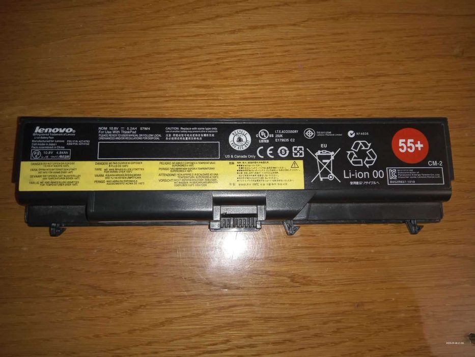 АКБ от Lenovo ThinkPad T410i не рабочий, оригинал. Совместимые модели.