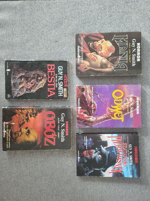 Guy N smith Bestia, Mania, Szatański pierwiosnek, obóz, odwet horrory