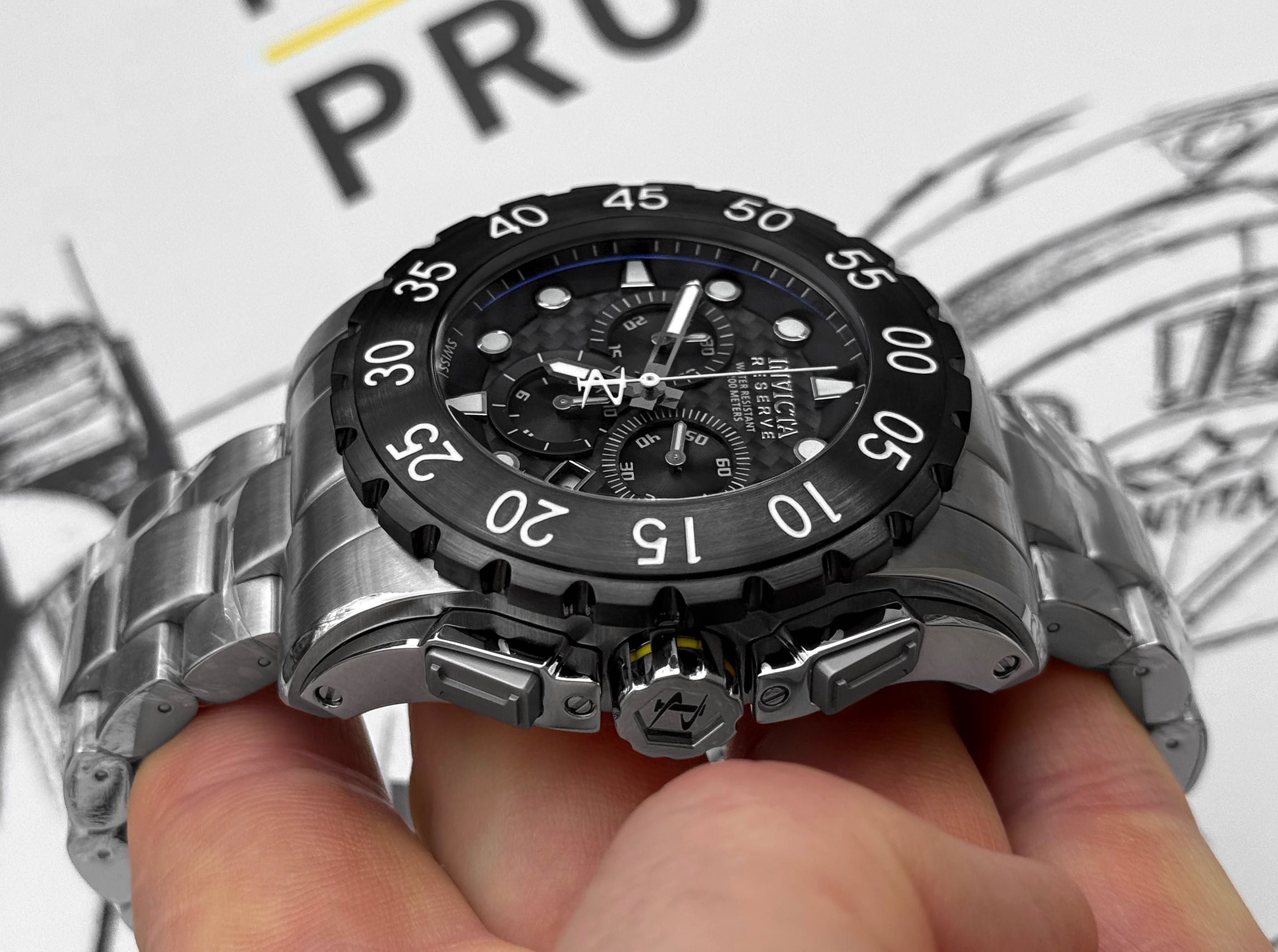 Швейцарський годинник Invicta 1957 Reserve Leviathan SWISS MADE 52 мм.