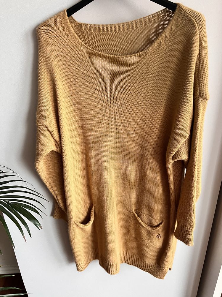 Dzianinowa sukenka tunika dlugi sweter M/L
