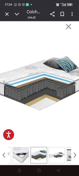 Colchão de casal novo 160x200