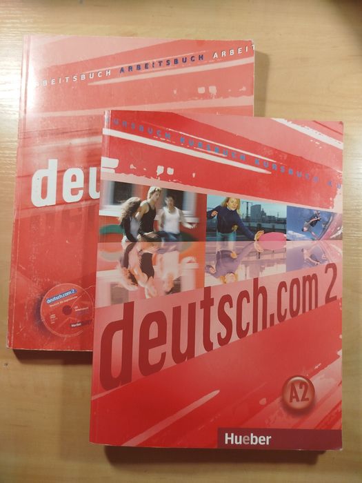 Deutsch.com 2 , Arbeitsbuch + Kursbuch + CD / підручник+зошит комплект