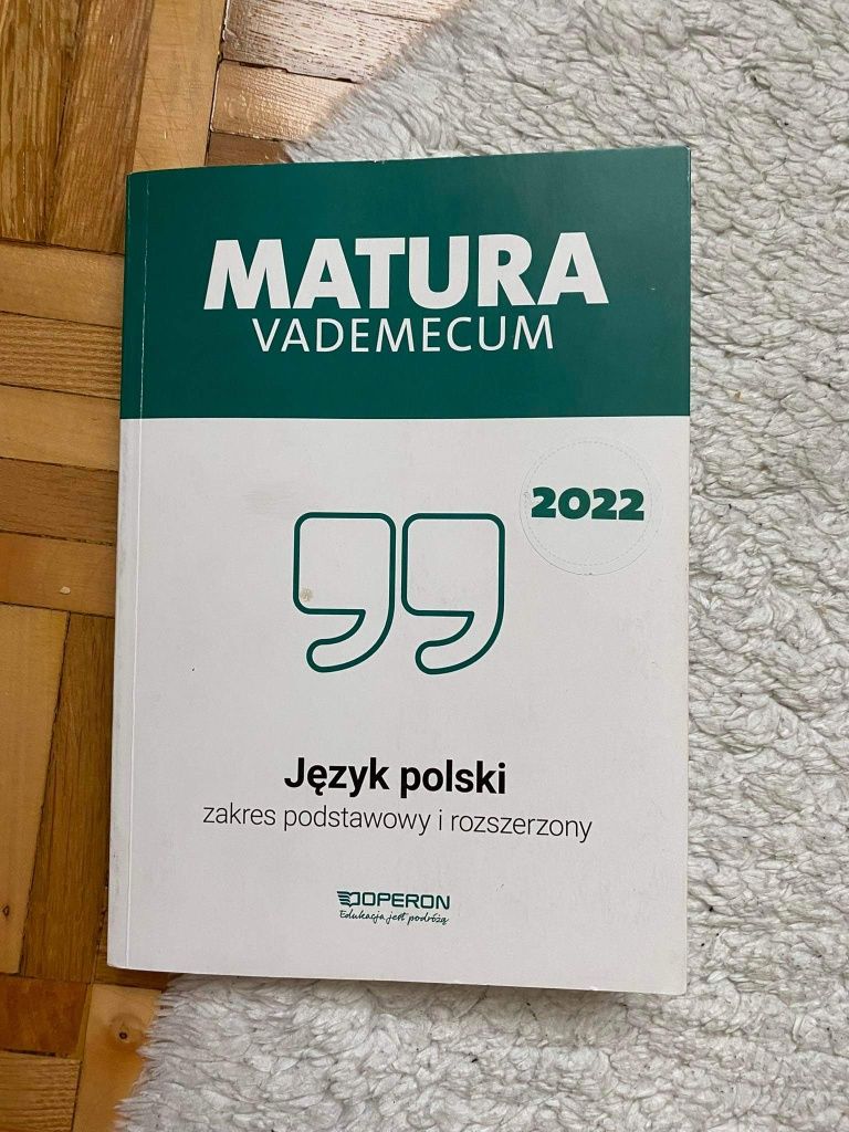 Vedemecum język polski, matura 2022,