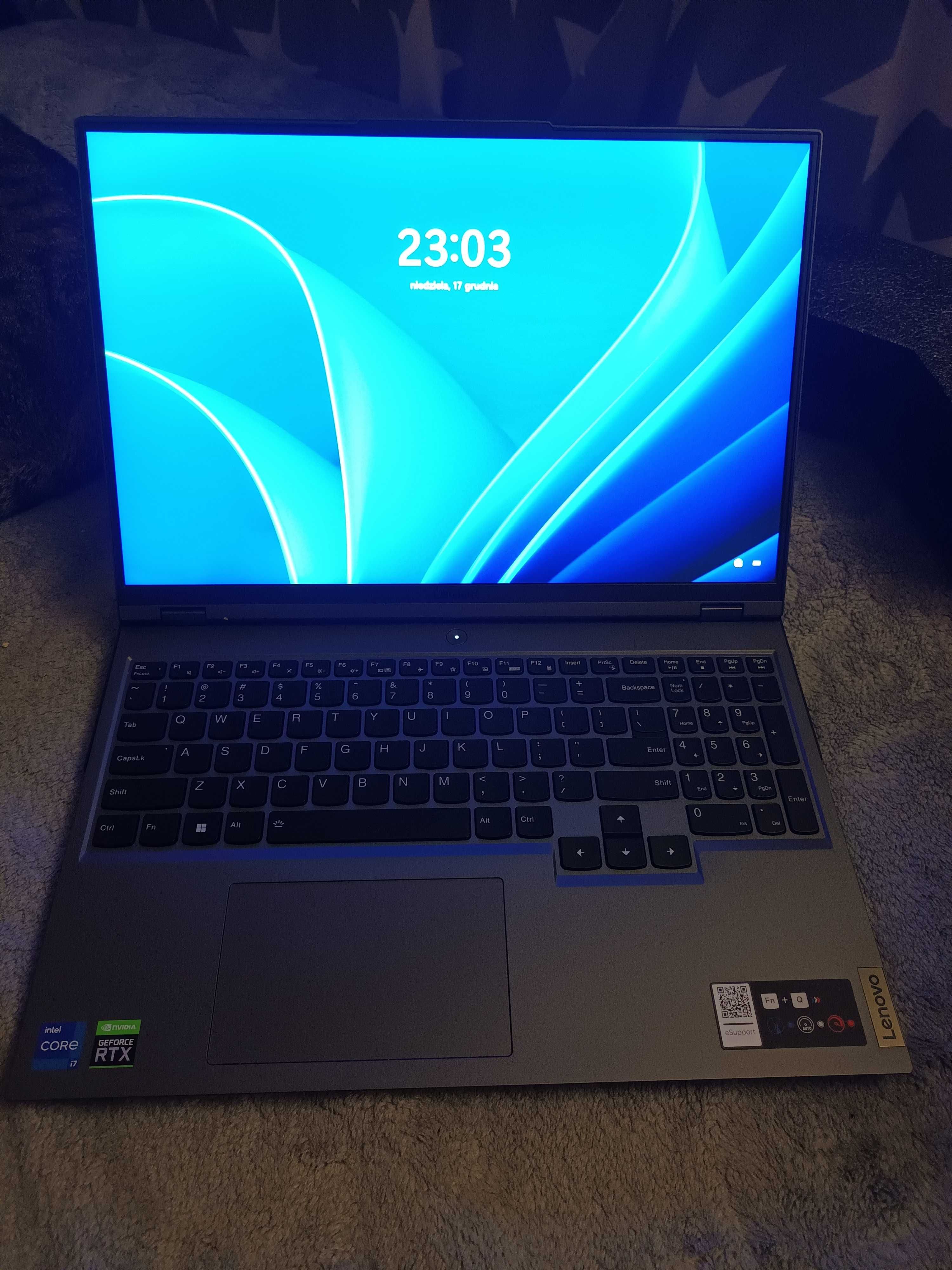 Laptop Lenovo Legion 5 Pro 16ITH6H i7-11800H 16" 16GB  8GB Win11 Grey