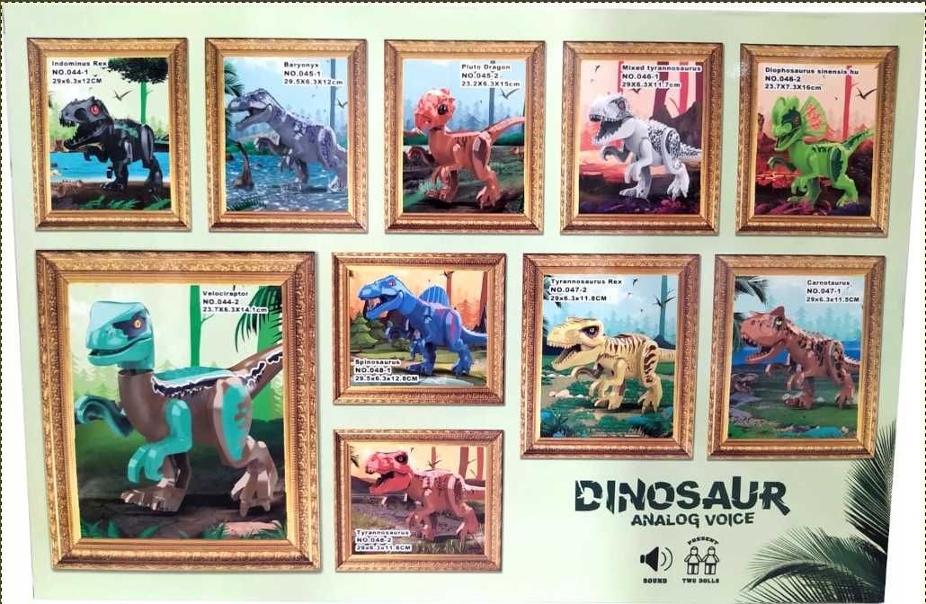 VELOCIRAPTOR Klocki Dinozaur Zabawka Duża Figurka Jurassic World Park