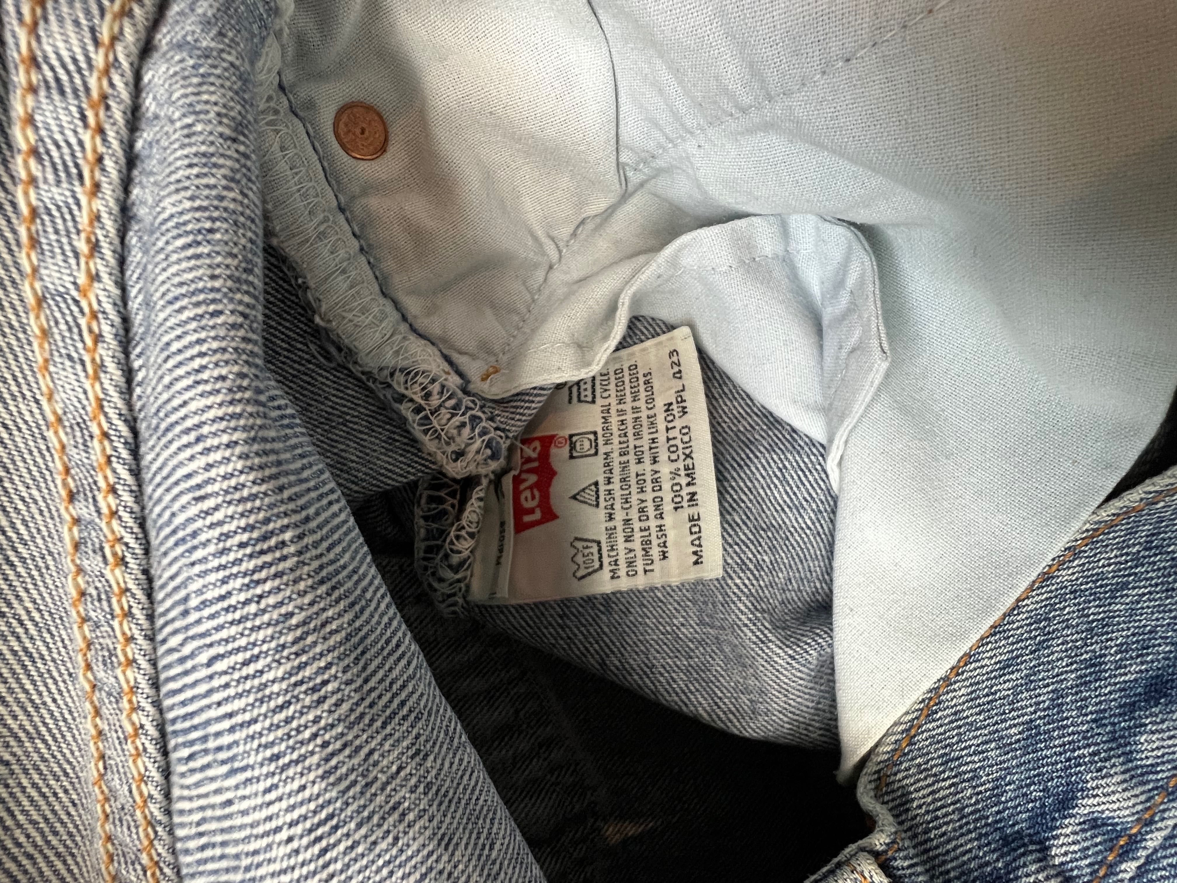 Spodnie Levi’s 501 baby blue vintage 90’s