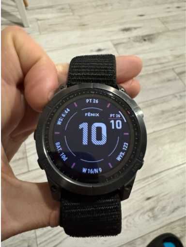 Garmin Fenix 7X Sapphire Solar Carbon Gray DLC Titanium 51mm idealny