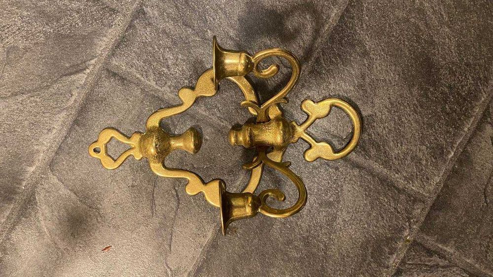 Канделябр на стену бронзовый на 2 свечи