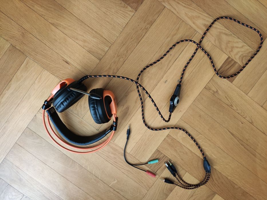 Ігрові навушники Canyon Corax Black/Orange (CND-SGHS5A)