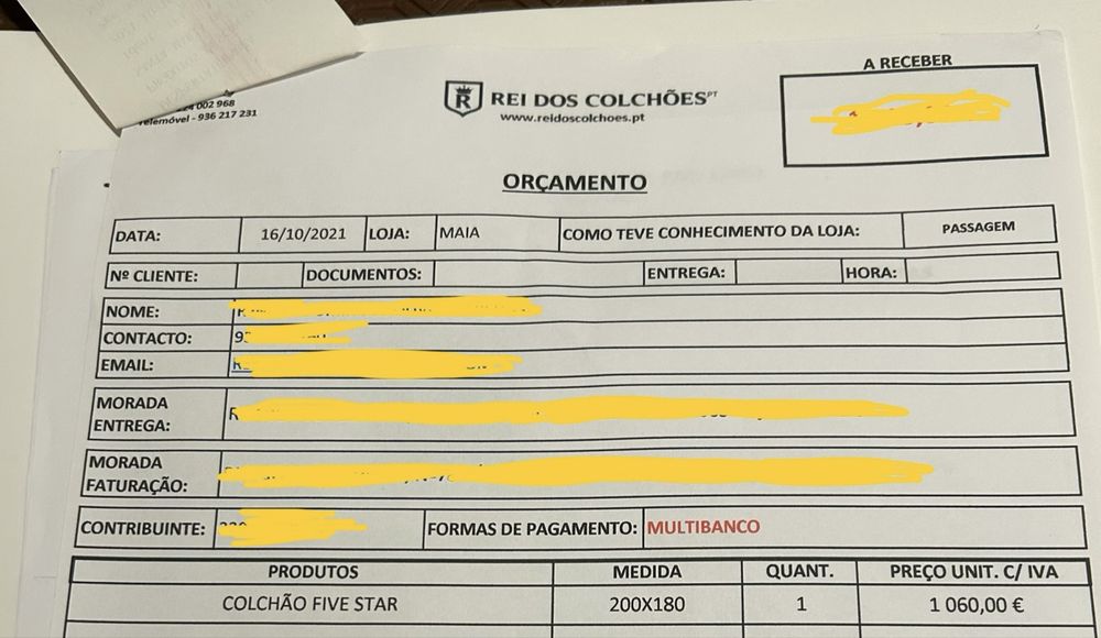 Colchão viscoelástico FIVE STAR