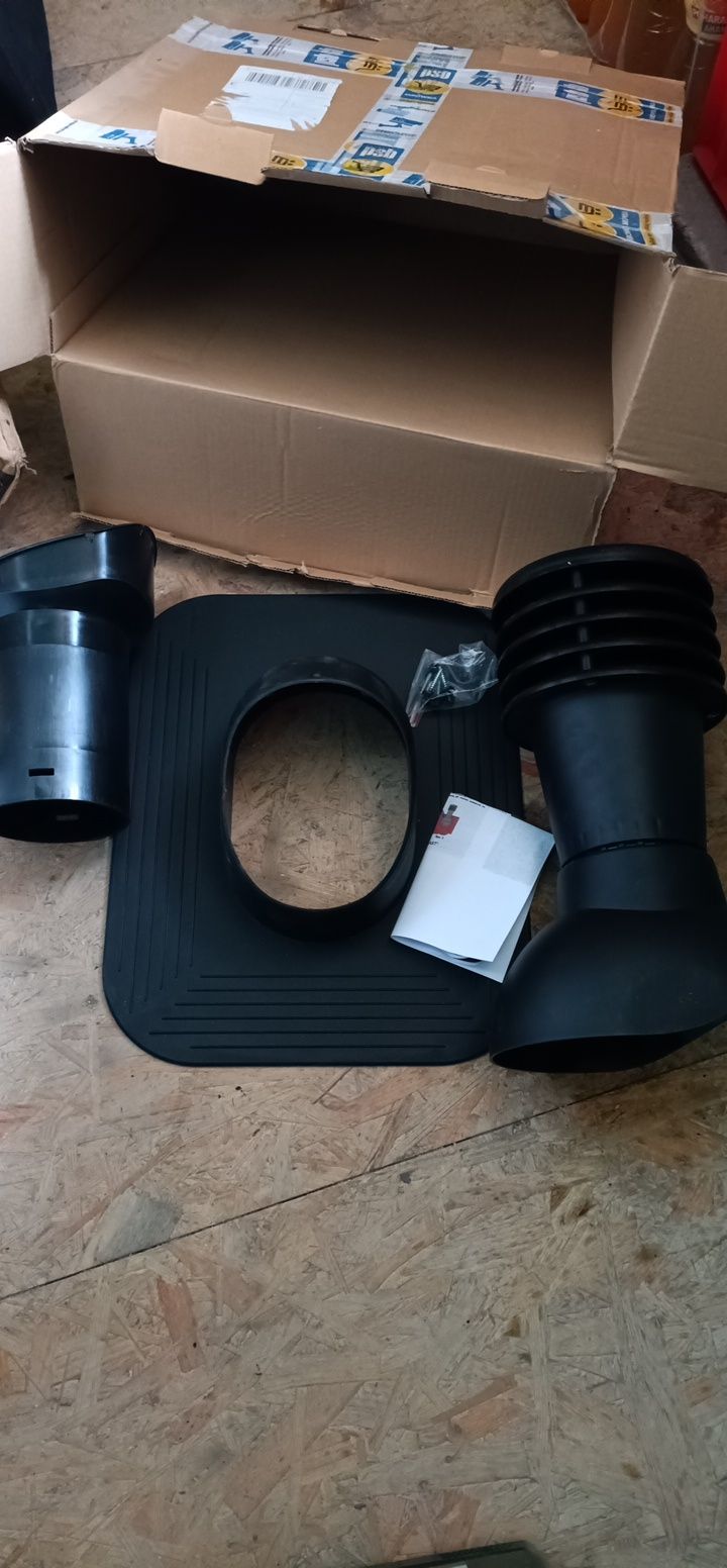 Kominek wentylacyjny krono Plast 125mm czarny